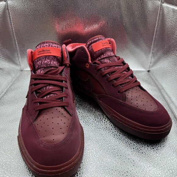 Size - 9‎ Nike React Leo SB Red Mens Low Top Skateboarding Sneaker FQ7639-600 - Picture 3 of 10